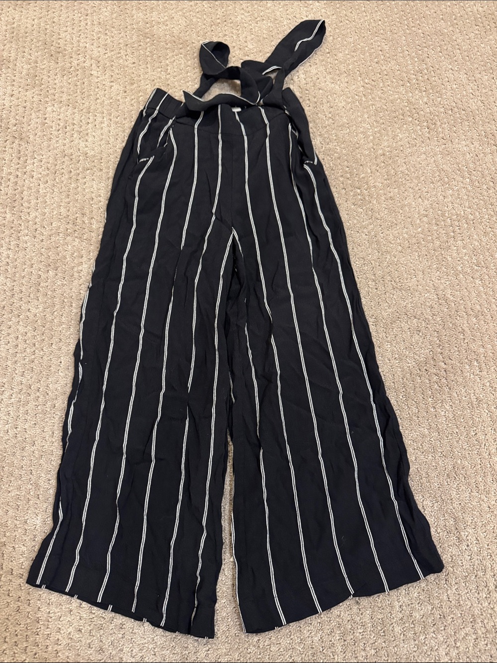 Aritzia Wilfred Striped Wide-Leg pants